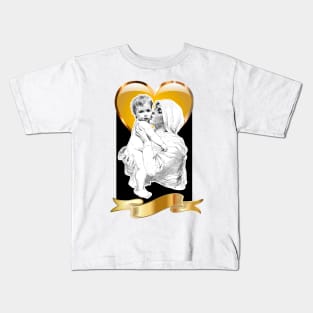 Saint Mary with the Child Jesus Kids T-Shirt